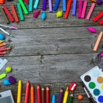 school tools, color, crayon